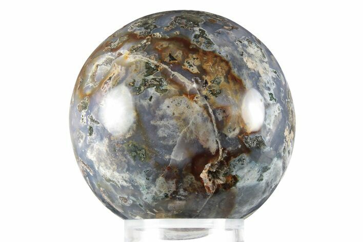 Polished Cosmic Jasper Sphere - Madagascar #241846